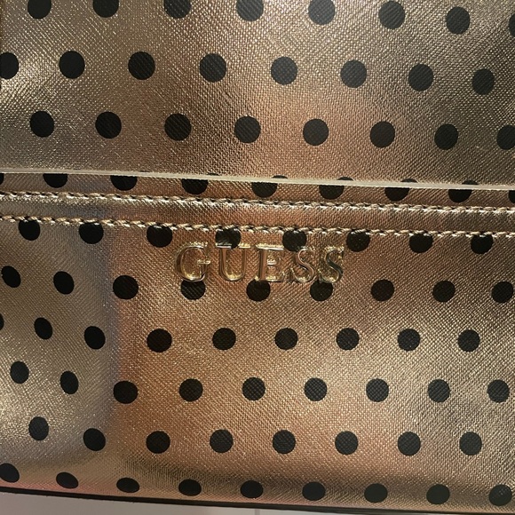 Rose Gold Polka Dot Guess Purse - Picture 12 of 12